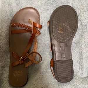 Brown Faded Glory Sandals